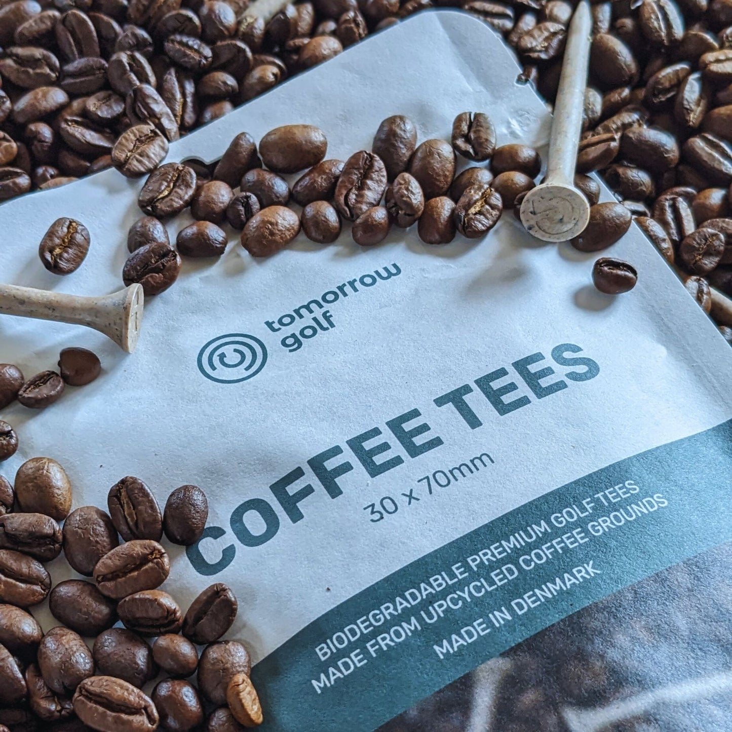 TRIPLE PACK - Coffee Golf Tees 70mm - Details