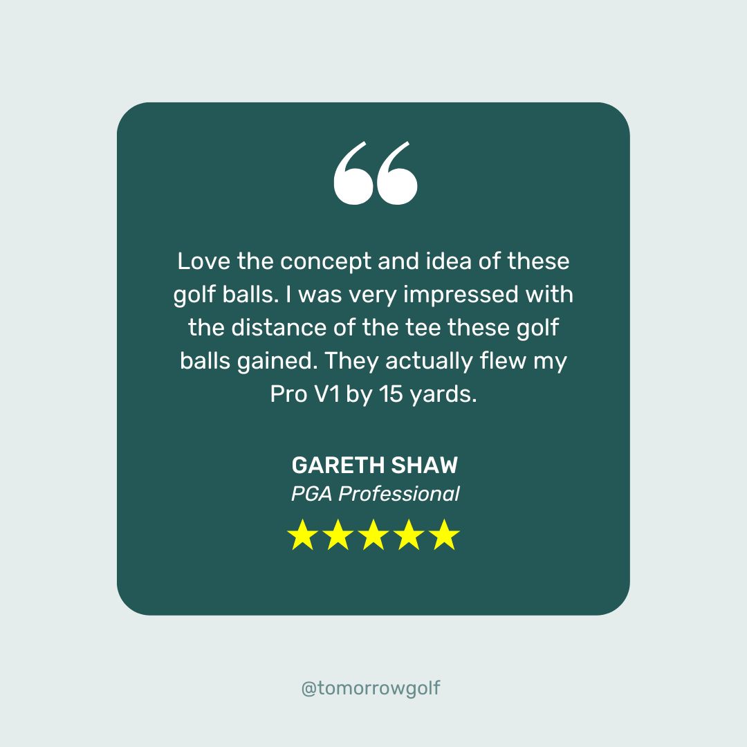 tomorrow golf Customer Review Gareth Shaw PGA Professional