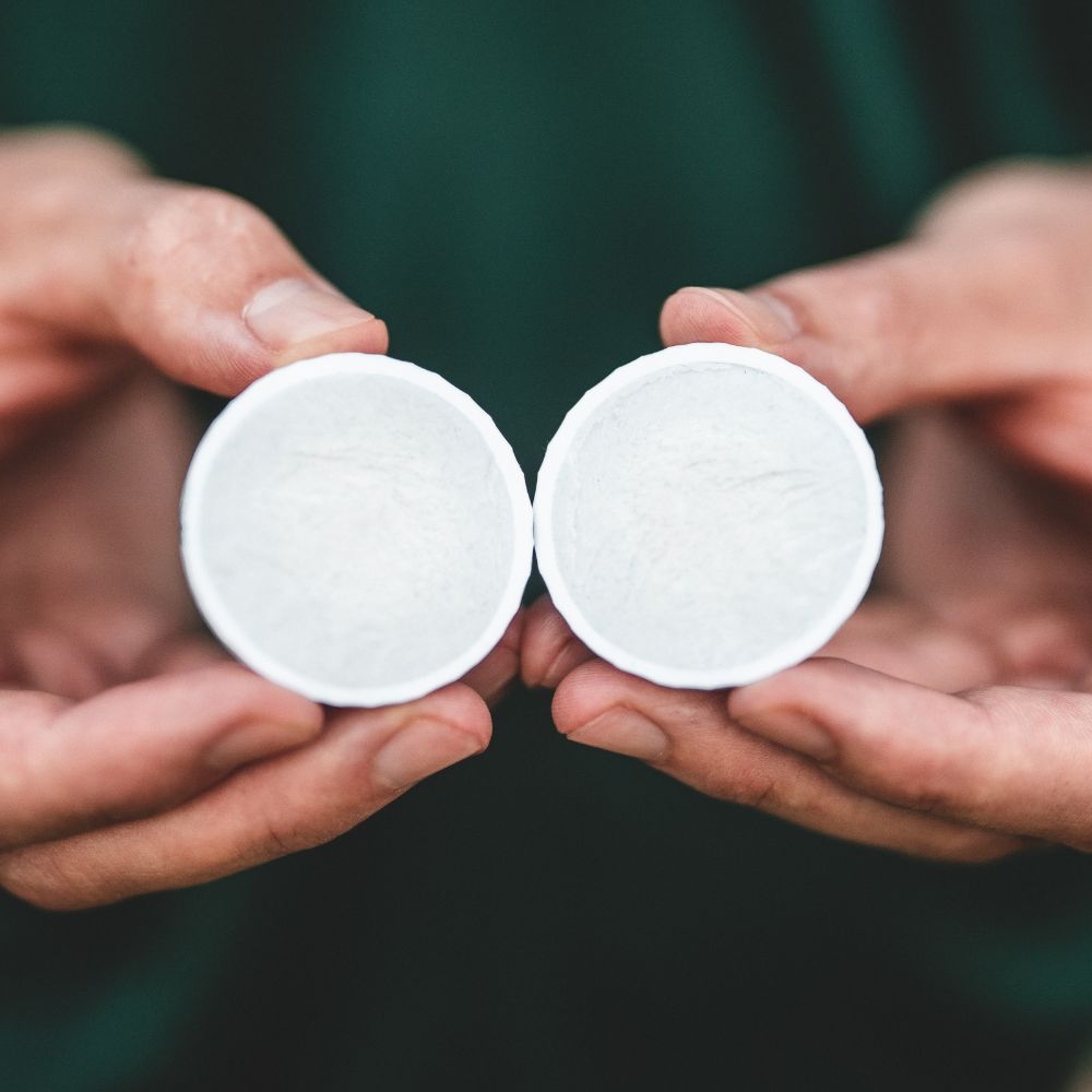 tomorrow golf balls cut in half - recycled golf ball core