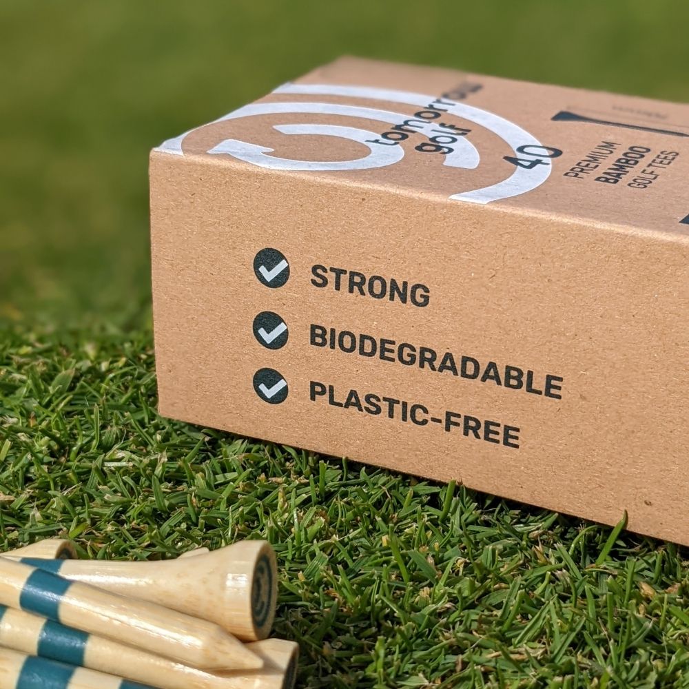 tomorrow golf Bamboo Tees Packaging