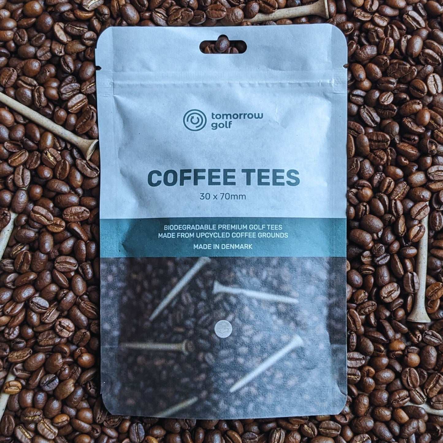 Coffee Golf Tees 70mm - 30 Tees