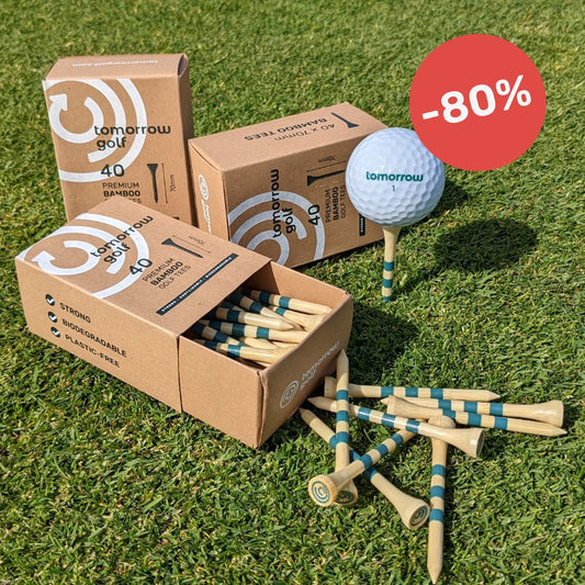 TRIPLE PACK - Bamboo Golf Tees 70mm - 120 Tees
